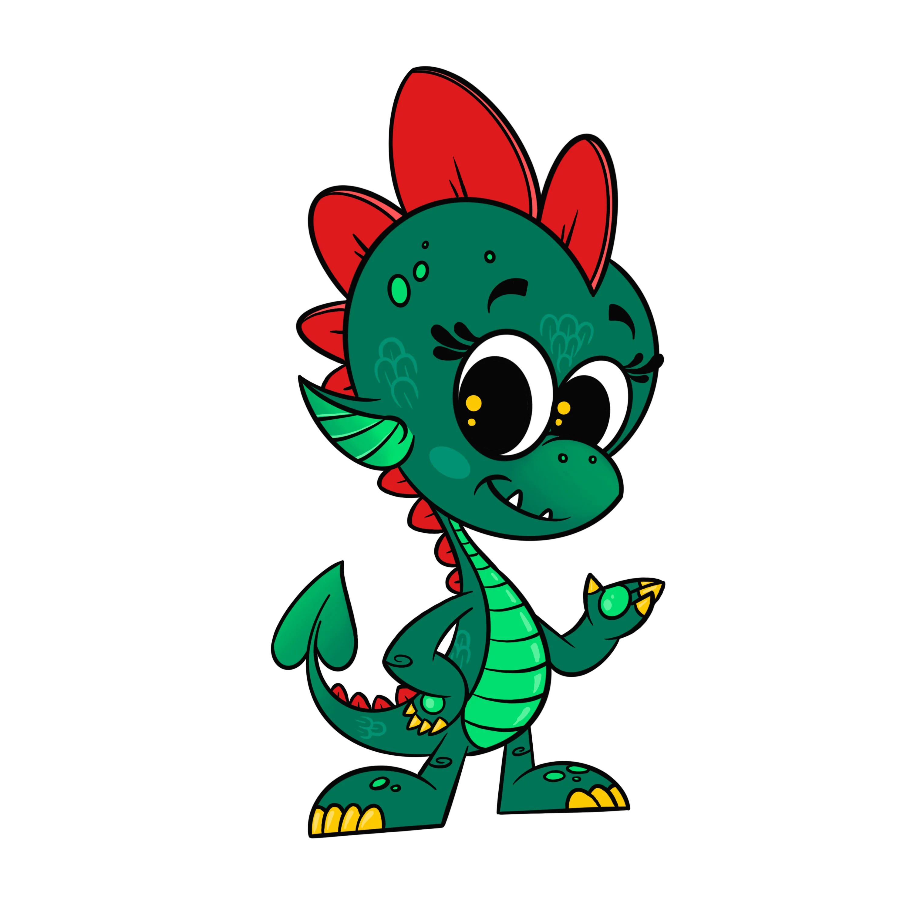 Zmayko, the friendly green dragon learning companion
